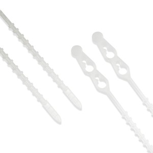 Opaski kulkowe koralikowe otwieralne Białe 320x4,4 (100szt)