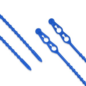 Opaski kulkowe koralikowe otwieralne Niebieskie 500x5,7 (50szt)