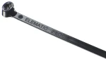 OPASKA KABLOWA 2-LOCK™ 4.5X200 Z PODWÓJNYM STALOWYM ZĘBEM CZARNA (100SZT)