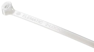 OPASKA KABLOWA 2-LOCK™ 4.5X200 Z PODWÓJNYM STALOWYM ZĘBEM BIAŁA (100SZT)